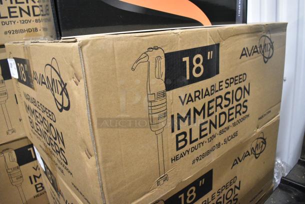 5 BRAND NEW SCRATCH AND DENT! AvaMix 928IBHD18 18" Heavy-Duty Variable Speed Immersion Blender - 1 1/4 hp. 120 Volts, 1 Phase. 5 Times Your Bid! - Image 8 of 8