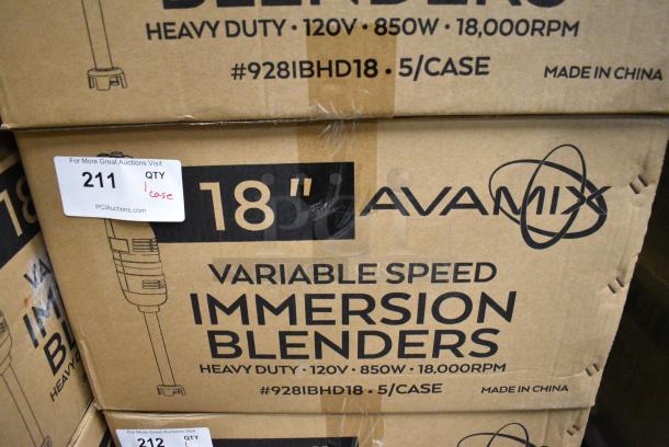 5 BRAND NEW SCRATCH AND DENT! AvaMix 928IBHD18 18" Heavy-Duty Variable Speed Immersion Blender - 1 1/4 hp. 120 Volts, 1 Phase. 5 Times Your Bid! - Image 7 of 8