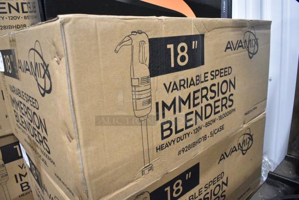 5 BRAND NEW SCRATCH AND DENT! AvaMix 928IBHD18 18" Heavy-Duty Variable Speed Immersion Blender - 1 1/4 hp. 120 Volts, 1 Phase. 5 Times Your Bid! - Image 8 of 8