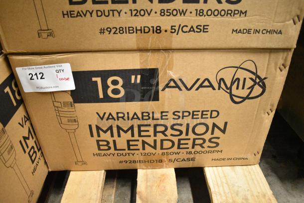 5 BRAND NEW SCRATCH AND DENT! AvaMix 928IBHD18 18" Heavy-Duty Variable Speed Immersion Blender - 1 1/4 hp. 120 Volts, 1 Phase. 5 Times Your Bid! - Image 7 of 8