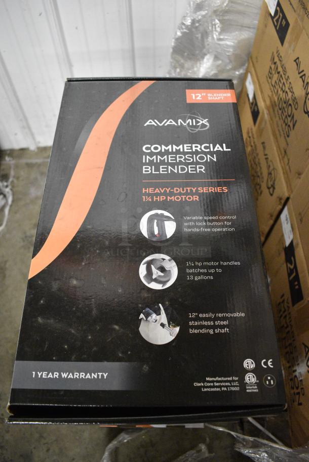 3 BRAND NEW SCRATCH AND DENT! AvaMix 928IBHD12 12" Heavy-Duty Variable Speed Immersion Blender - 1 1/4 hp. 120 Volts, 1 Phase. 3 Times Your Bid! - Image 2 of 4