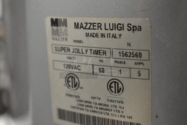 Mazzer Luigi Super Jolly Timer Metal Commercial Countertop Espresso Bean Grinder. Missing Lid. 120 Volts, 1 Phase. Tested and Working! - Image 6 of 7