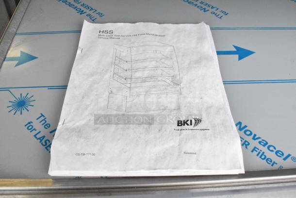 BRAND NEW SCRATCH AND DENT! 2016 BKI HSS4-2TSQ Stainless Steel Commercial Floor Style 2 Tier Warming Display Case Merchandiser. 230 Volts, 1 Phase. - Image 10 of 10