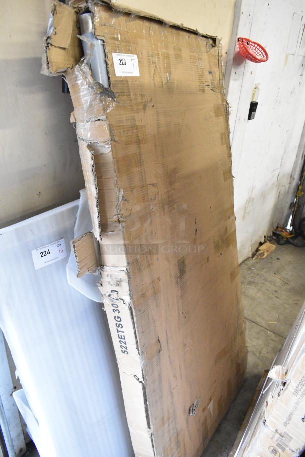 BRAND NEW SCRATCH AND DENT! Steelton 522ETSG3060 30" x 60" 18 Gauge 430 Stainless Steel Work Table with Undershelf. May Be Missing Pieces. - Image 1 of 3