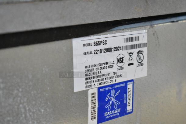 2021 Ice O Matic CIM1136HW5 Stainless Steel Commercial Ice Head on 2022 Ice O Matic B55PSC Commercial Ice Bin. 208-230 Volts, 1 Phase. - Image 6 of 8
