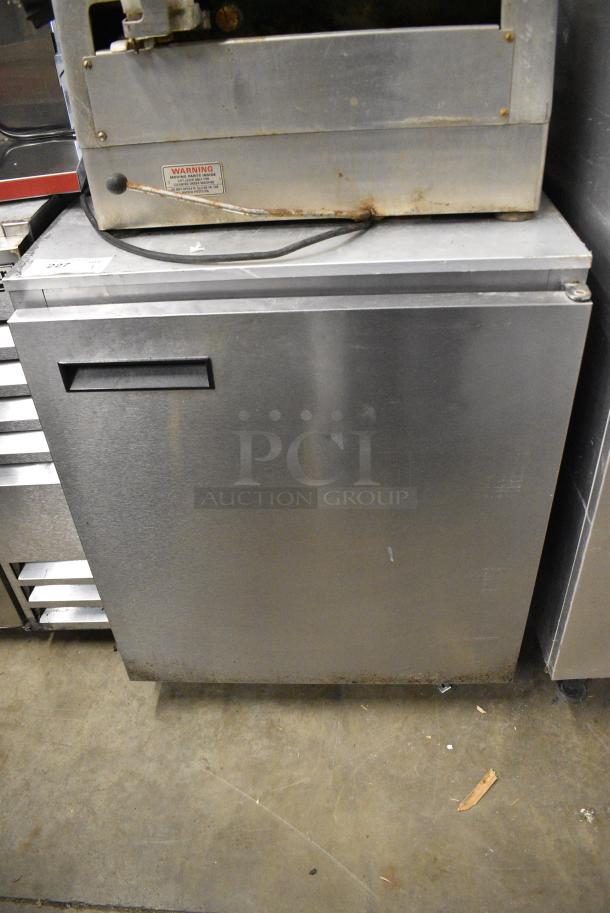 Delfield 406CA Stainless Steel Commercial Single Door Undercounter Cooler on Commercial Casters. 115 Volts, 1 Phase. Tested and Working! - Image 1 of 6