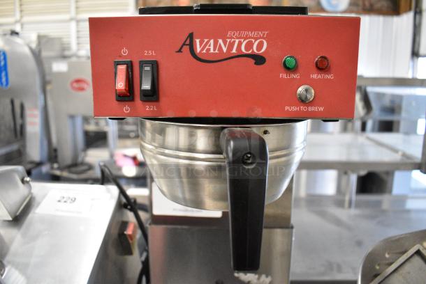 Avantco 177CMAPADJ Stainless Steel Commercial Countertop Coffee Machine w/ Metal Brew Basket. 120 Volts, 1 Phase. - Image 2 of 4