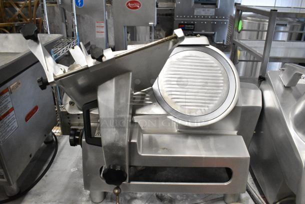 Univex  8512 Stainless Steel Commercial Countertop Meat Slicer w/ Blade Sharpener. 115 Volts, 1 Phase. Tested and Working! - Image 1 of 5