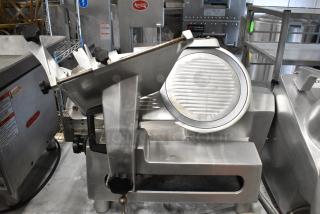 Univex  8512 Stainless Steel Commercial Countertop Meat Slicer w/ Blade Sharpener. 115 Volts, 1 Phase. Tested and Working! - Item #1178814