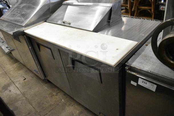 True TSSU-48-08 Stainless Steel Commercial Sandwich Salad Prep Table Bain Marie Mega Top on Commercial Casters. 115 Volts, 1 Phase. Tested and Working! - Image 2 of 7