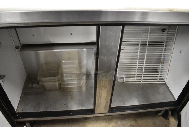 True TSSU-48-08 Stainless Steel Commercial Sandwich Salad Prep Table Bain Marie Mega Top on Commercial Casters. 115 Volts, 1 Phase. Tested and Working! - Image 4 of 7