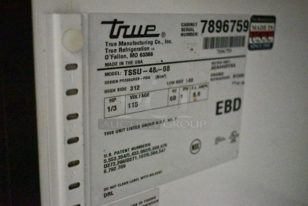 True TSSU-48-08 Stainless Steel Commercial Sandwich Salad Prep Table Bain Marie Mega Top on Commercial Casters. 115 Volts, 1 Phase. Tested and Working! - Image 5 of 7