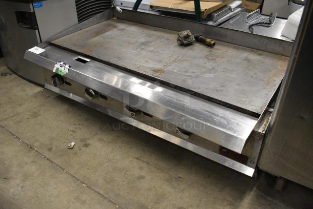Ikon IMG-48 Stainless Steel Commercial Countertop Natural Gas Powered Flat Top Griddle. 120,000 BTU. - Image 2 of 7