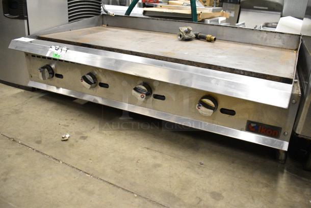 Ikon IMG-48 Stainless Steel Commercial Countertop Natural Gas Powered Flat Top Griddle. 120,000 BTU. - Image 3 of 7