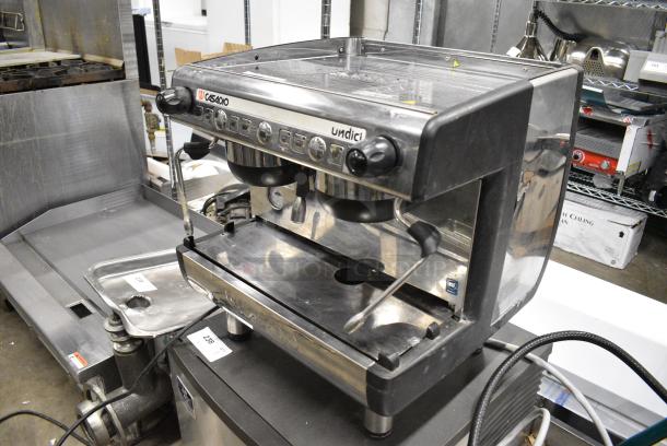 Casadio Stainless Steel Commercial Countertop 2 Group Espresso Machine w/ Steam Wands. 208 Volts. - Image 2 of 5