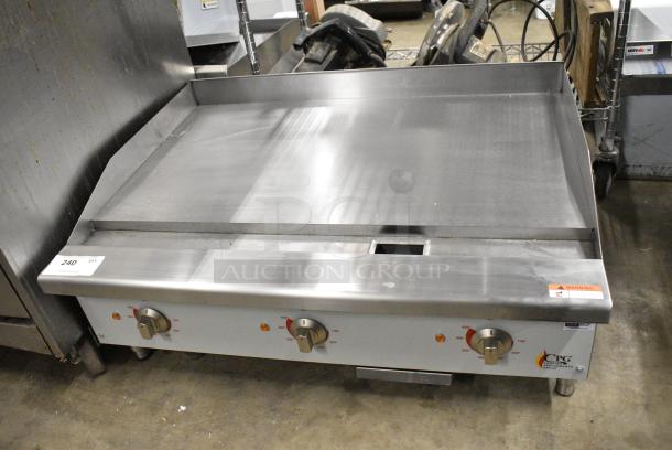 BRAND NEW SCRATCH AND DENT! Cooking Performance Group CPG 351GCPG36M Stainless Steel Commercial Countertop Electric Powered Flat Top Griddle. 208/240 Volts. - Image 1 of 8