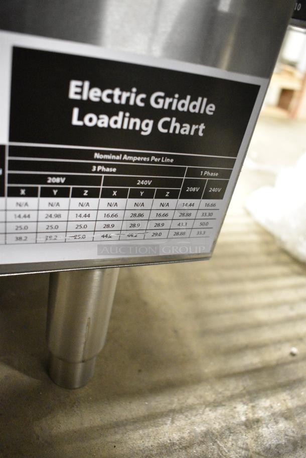 BRAND NEW SCRATCH AND DENT! Cooking Performance Group CPG 351GCPG36M Stainless Steel Commercial Countertop Electric Powered Flat Top Griddle. 208/240 Volts. - Image 8 of 8