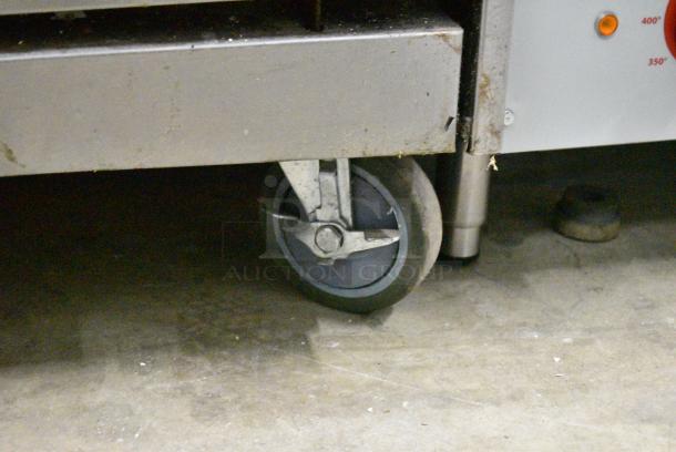 Tri-Star TSR-6 Stainless Steel Commercial Natural Gas Powered 6 Burner Range w/ Oven and Back Splash on Commercial Casters. - Image 5 of 8