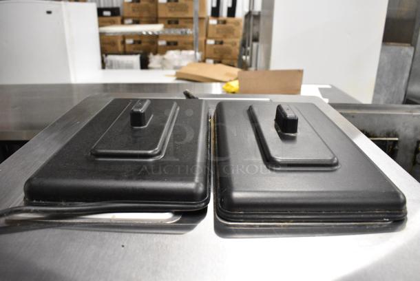 D425 Stainless Steel Commercial Floor Style Air Cooled 2 Flavor w/ Twist Soft Serve Ice Cream Machine on Commercial Casters. 115 Volts, 1 Phase. - Image 4 of 9
