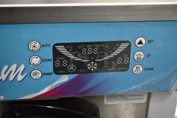 D425 Stainless Steel Commercial Floor Style Air Cooled 2 Flavor w/ Twist Soft Serve Ice Cream Machine on Commercial Casters. 115 Volts, 1 Phase. - Image 5 of 9