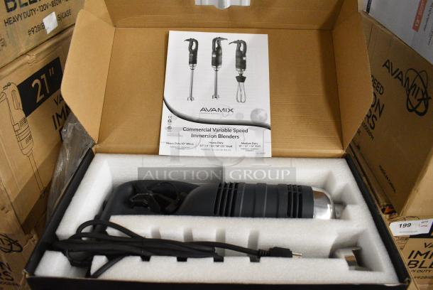 2 BRAND NEW SCRATCH AND DENT! AvaMix 928IBHD12 12" Heavy-Duty Variable Speed Immersion Blender - 1 1/4 hp. 120 Volts, 1 Phase. 2 Times Your Bid! - Image 1 of 4