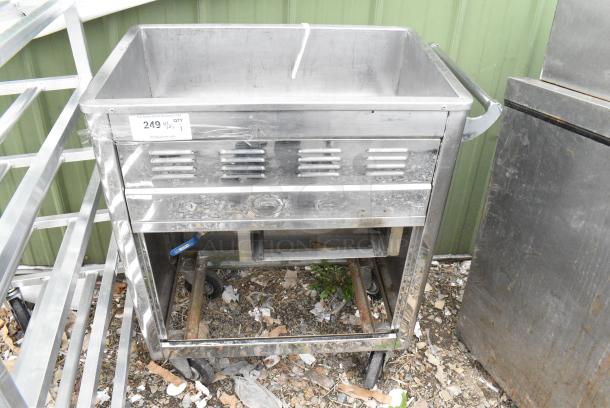 Stainless Steel Single Bay Item on Commercial Casters. - Image 1 of 4