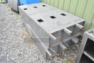2 Gray Metal 6 Cubby Locker. 2 Times Your Bid!