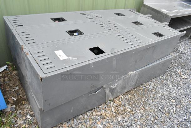 2 Gray Metal 6 Cubby Locker. 2 Times Your Bid! - Image 2 of 4