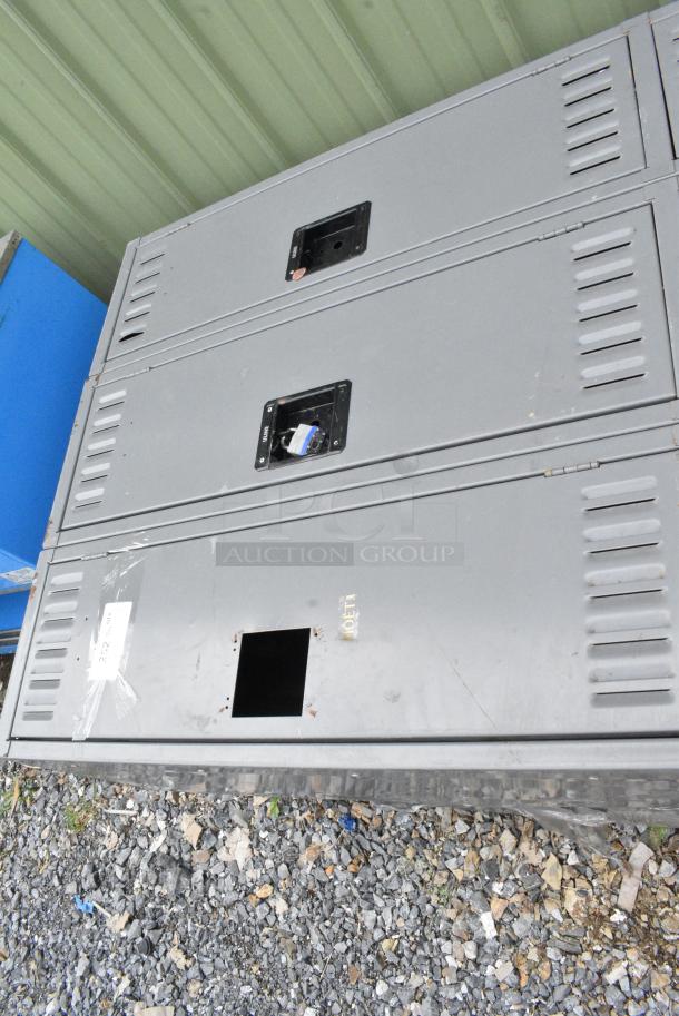 2 Gray Metal 6 Cubby Locker. 2 Times Your Bid! - Image 4 of 4