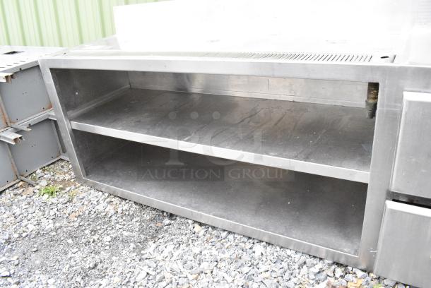 Stainless Steel Commercial Soda Station w/ Back Splash and 2 Under Shelves. - Image 3 of 4