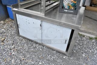 Stainless Steel Commercial 2 Door Cabinet.