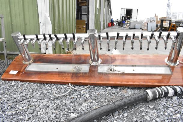 Stainless Steel Commercial 20 Head Beer Tower on Countertop. - Image 3 of 3