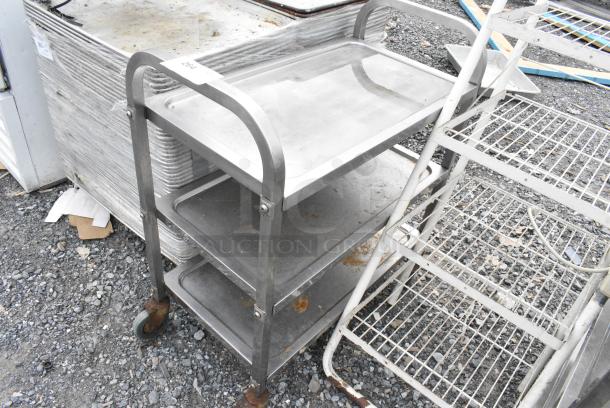 Metal 3 Tier Cart on Commercial Casters. - Image 1 of 2