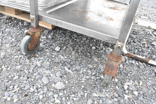 Metal 3 Tier Cart on Commercial Casters. - Image 2 of 2