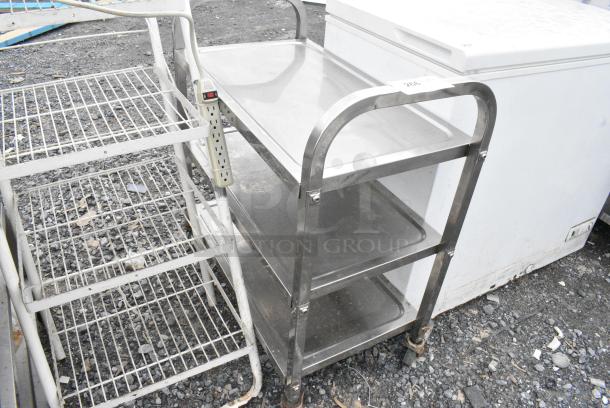 Metal 3 Tier Cart on Commercial Casters. - Image 1 of 3
