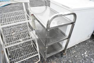 Metal 3 Tier Cart on Commercial Casters.