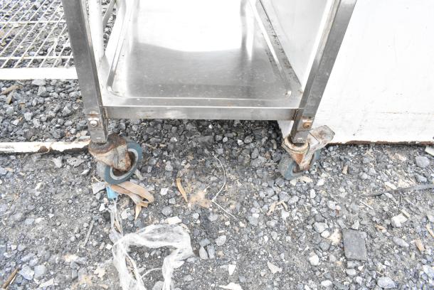 Metal 3 Tier Cart on Commercial Casters. - Image 2 of 3