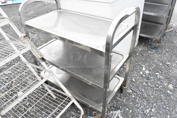 Metal 3 Tier Cart on Commercial Casters. - Image 3 of 3