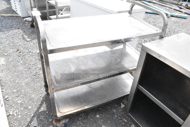 Metal Commercial 3 Tier Cart on Commercial Casters. - Image 1 of 3