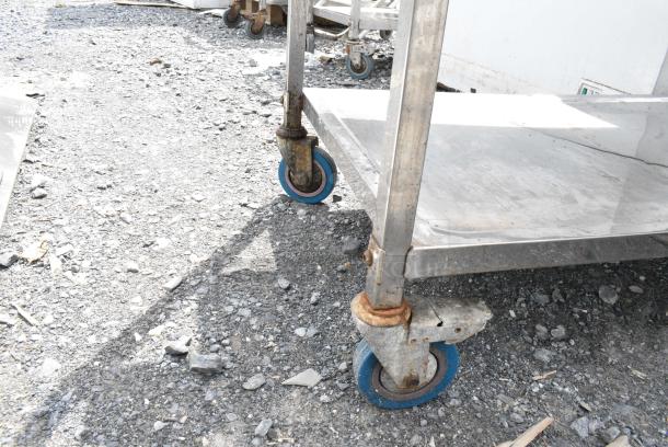 Metal Commercial 3 Tier Cart on Commercial Casters. - Image 2 of 3