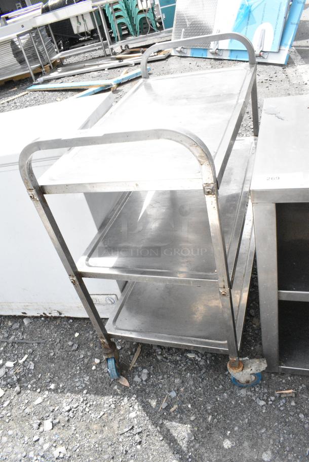 Metal Commercial 3 Tier Cart on Commercial Casters. - Image 3 of 3