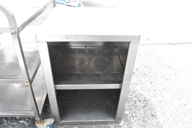 Stainless Steel Table w/ 2 Under Shelves. - Image 1 of 3