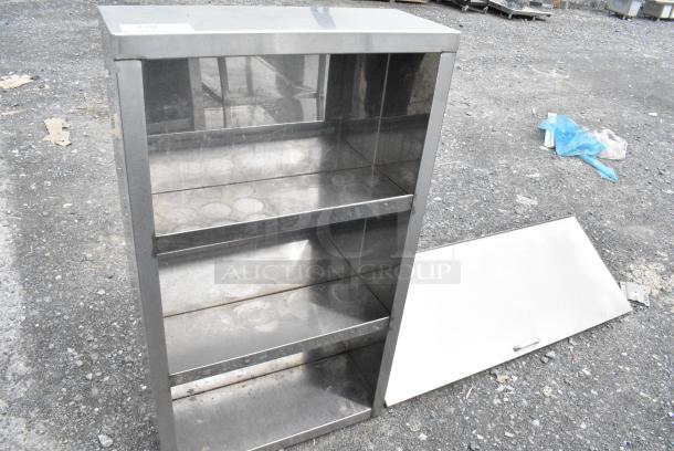 2 Items; Stainless Steel 3 Tier Shelving Unit and Lid to Prep Table. 24.5x9.5x42.5, 45.5x16x9. 2 Times Your Bid! - Image 1 of 4