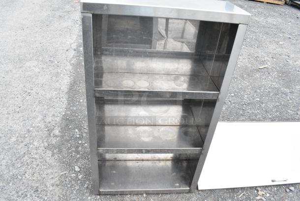 2 Items; Stainless Steel 3 Tier Shelving Unit and Lid to Prep Table. 24.5x9.5x42.5, 45.5x16x9. 2 Times Your Bid! - Image 2 of 4