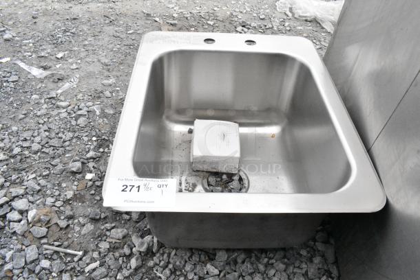 Metal Single Bay Drop In Sink. - Image 1 of 3