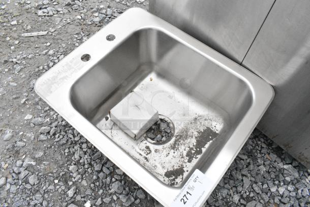 Metal Single Bay Drop In Sink. - Image 3 of 3