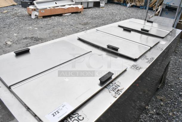 Master Bilt DC-12DSE Stainless Steel Commercial Chest Freezer w/ 3 Center Hinge Lids. 115/208-230 Volts, 1 Phase. Tested and Working! - Image 5 of 7