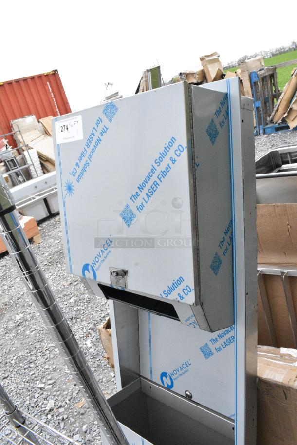 BRAND NEW SCRATCH AND DENT! Stainless Steel Paper Towel Dispenser and Trash Can. - Image 2 of 4
