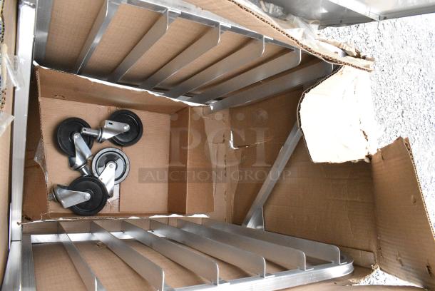 BRAND NEW SCRATCH AND DENT! Metal Pan Rack w/ Commercial Casters. - Image 5 of 5