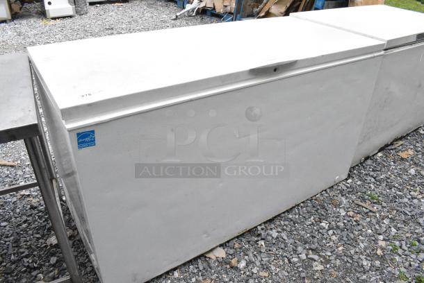Metal Chest Freezer w/ Hinge Lid. 115 Volts, 1 Phase. Tested and Working! - Image 1 of 5